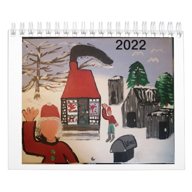 Calendario del artista folk Pierre Martin 2022 (Tapa)