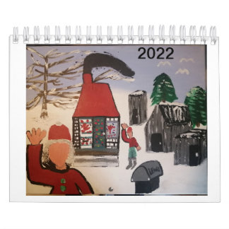 Calendario del artista folk Pierre Martin 2022