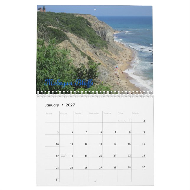 Calendario del Block Island (Jan 2027)