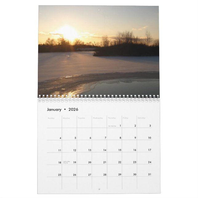 Calendario del bosque 2014 de Saginaw (Jan 2026)