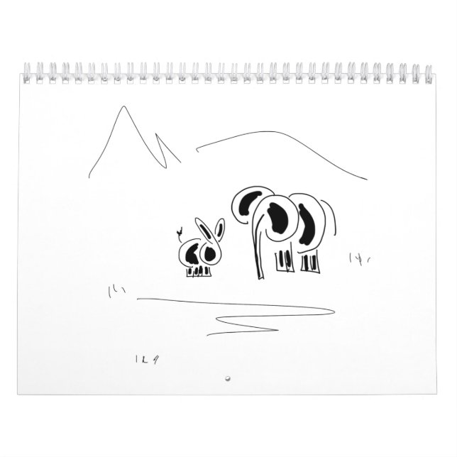 calendario del burro y del elefante (Tapa)