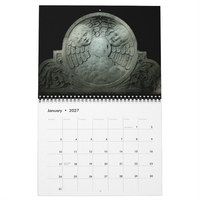 Calendario del cementerio 2010 (Jan 2027)
