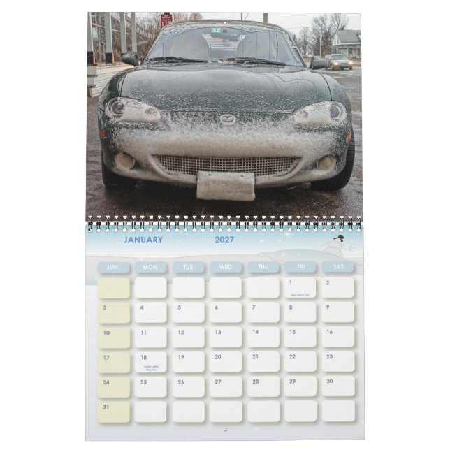 Calendario del Club Miata (Jan 2027)