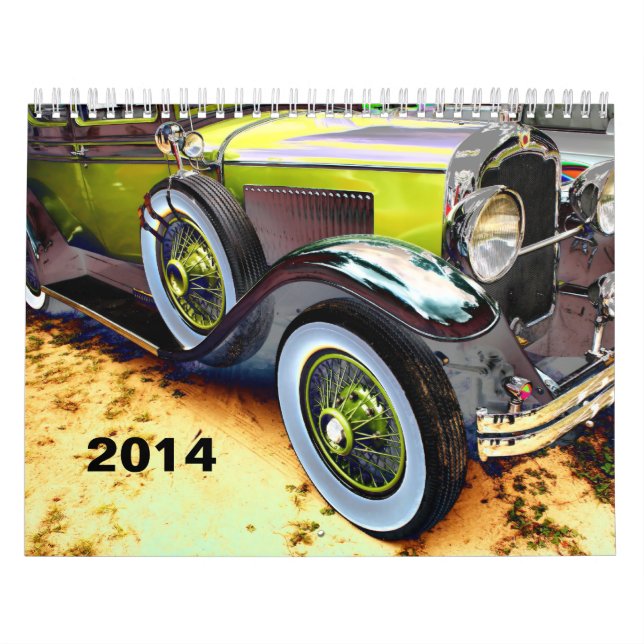 Calendario del coche antiguo del PREMIO 2014 de (Tapa)