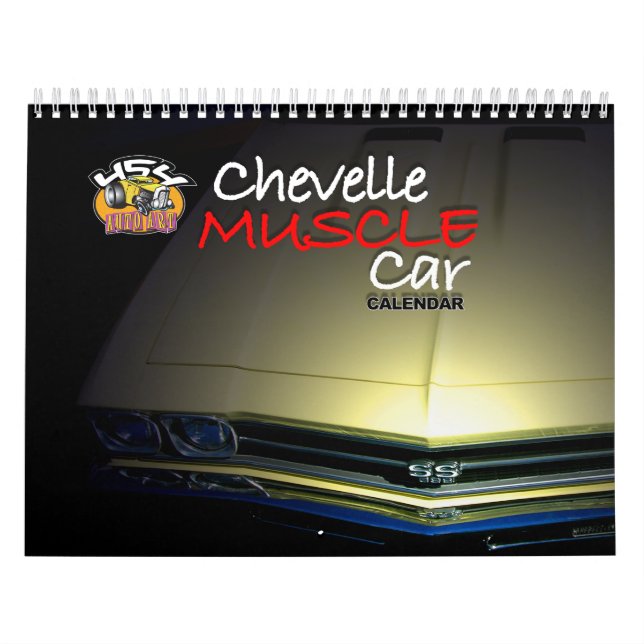 Calendario del coche del músculo de Chevelle (Tapa)