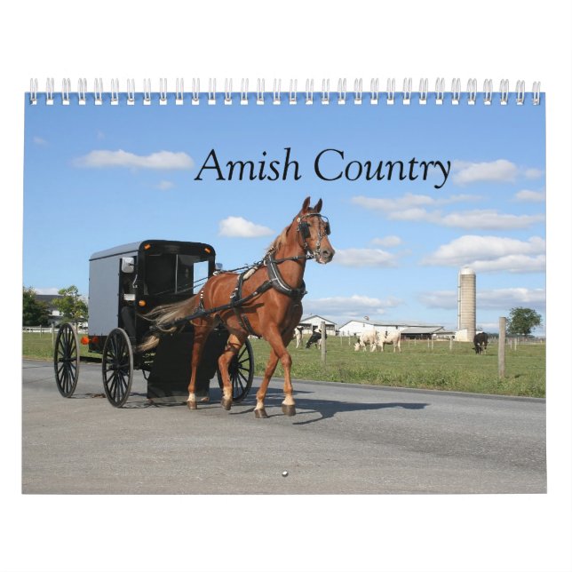 Calendario del condado de Lancaster Amish (Tapa)