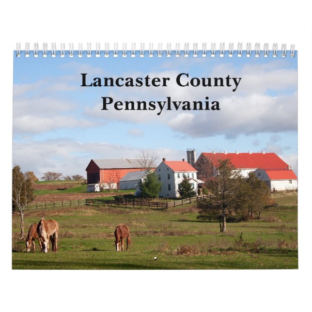 Calendario del condado de Lancaster, Pennsylvania (Tapa)