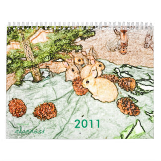 Calendario del conejito 2011 de Weedscapes