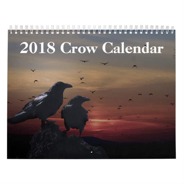 Calendario del cuervo de 2018 cuervos (Tapa)