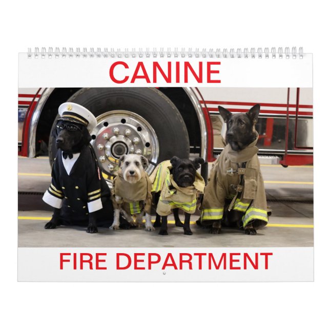 Calendario del Departamento de Bomberos de Canaria (Tapa)