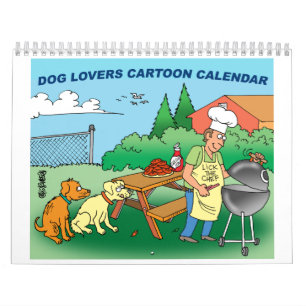 Calendario del dibujo animado del perro