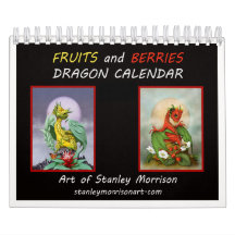 calendario del dragón 2018 de las frutas 5.5x7 y