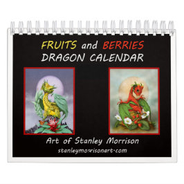 calendario del dragón 2018 de las frutas 5.5x7 y