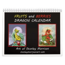 Calendario del dragón de las frutas y de las bayas
