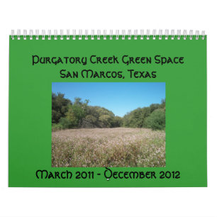 Calendario del espacio del verde de la cala del