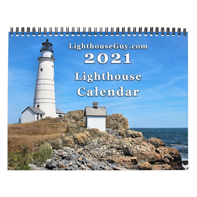 Calendario del faro de 2021 LighthouseGuy.com (Tapa)