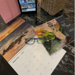 Calendario del faro de los paisajes marinos
