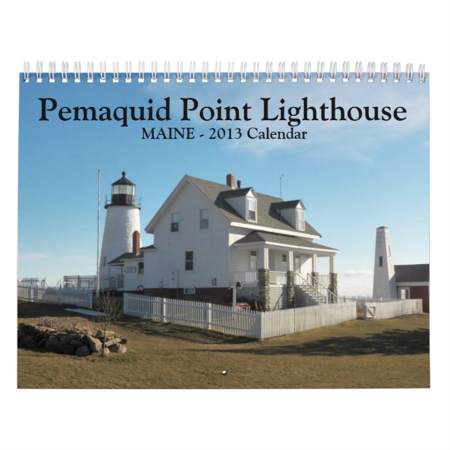 Calendario del faro del punto de Pemaquid (Tapa)