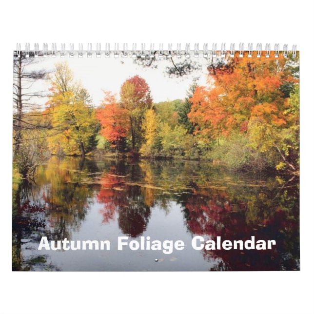 Calendario del follaje 2017 del otoño de la caída (Tapa)