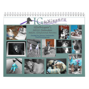 Calendario del galgo italiano de IGWhispers 2012