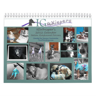 Calendario del galgo italiano de IGWhispers 2012