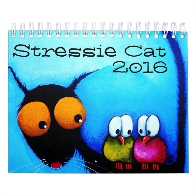 Calendario del gato 2016 de Stressie (Tapa)