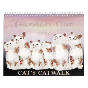Calendario del gato 2017 del jardín