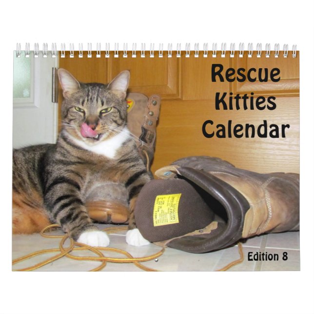 Calendario del gato de rescate - Edición 8 (Tapa)