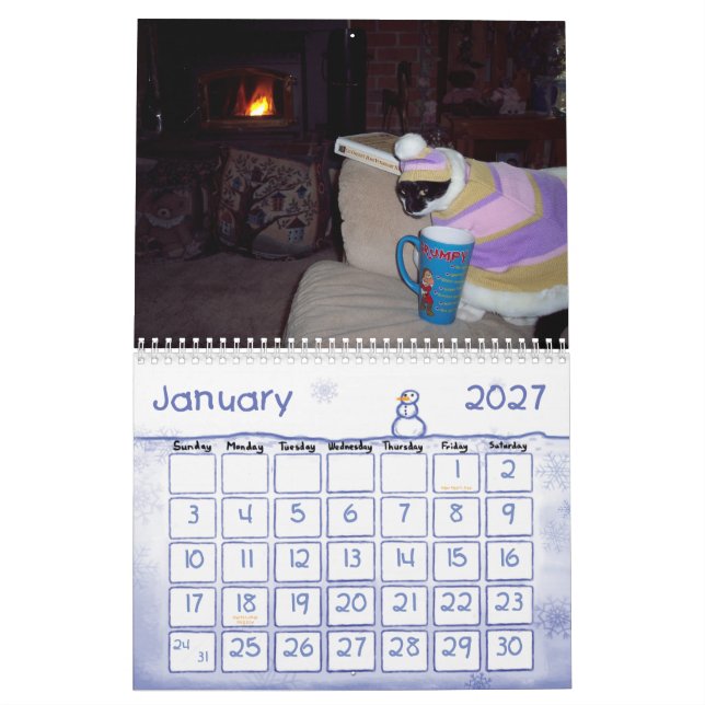 CALENDARIO DEL HUMOR DEL CAT (Jan 2027)