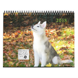Calendario del husky siberiano