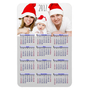 Calendario del imán del refrigerador de la imagen
