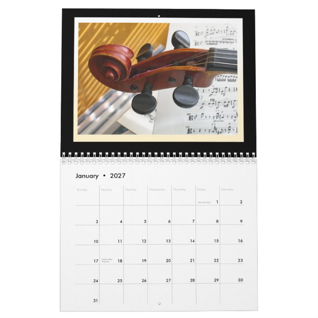 Calendario del instrumento musical 2015 (Jan 2027)