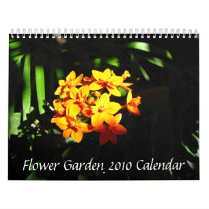 Calendario del jardín de flores 2010