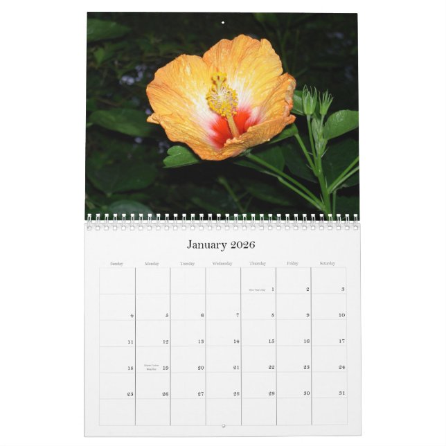 Calendario del jardín de flores 2010 (Jan 2026)