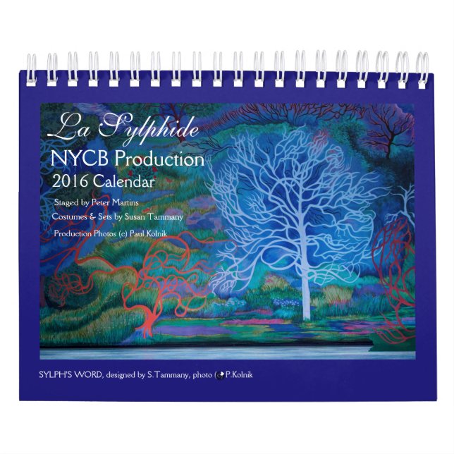 Calendario del LA SYLPHIDE 2016 (Tapa)