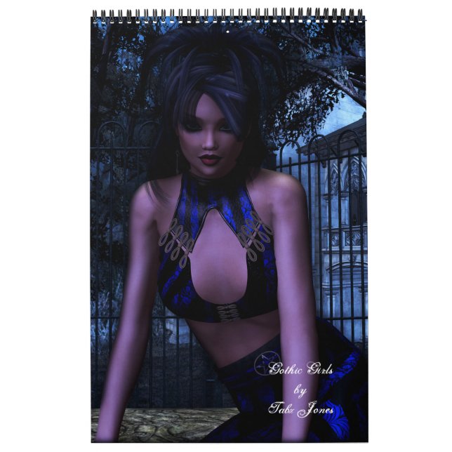 Calendario del libro de arte de fantasía de Chicas (Tapa)