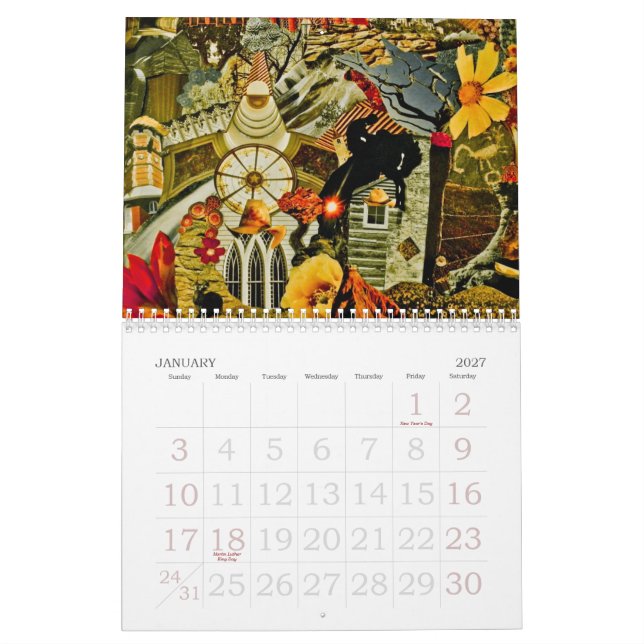 Calendario del mes de las expresiones -12 del (Jan 2027)