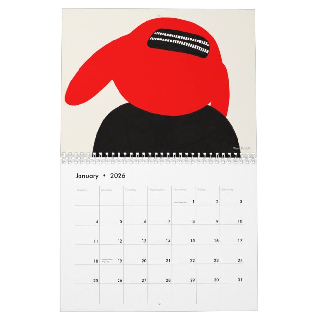 Calendario del monstruo para 2011 de Motomichi (Jan 2026)