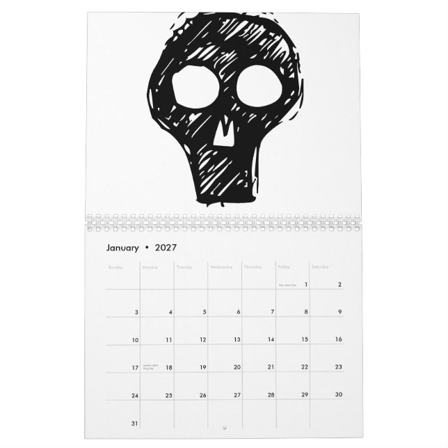 Calendario del monstruo.  ¡Un cambio está (Jan 2027)