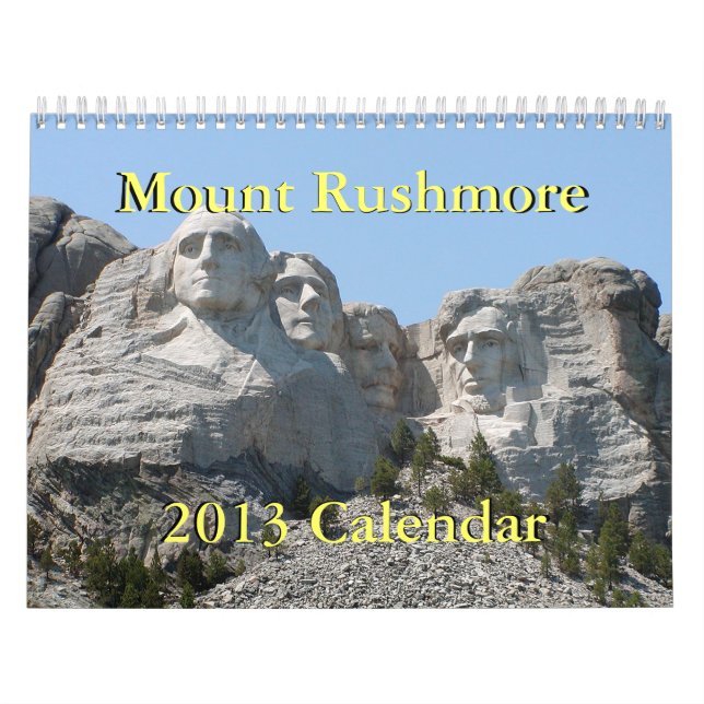 Calendario del monte Rushmore 2013 (Tapa)