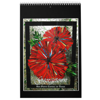 Calendario del mosaico del vitral