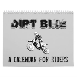 Calendario del motocrós de la bici de la suciedad.