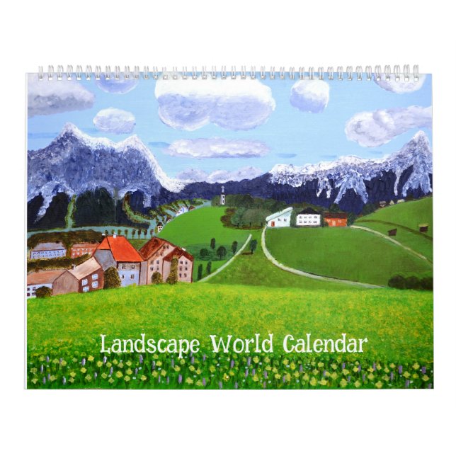 Calendario del mundo paisajístico (Tapa)