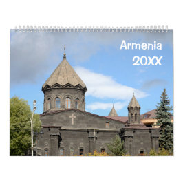 Calendario del muro de Armenia de 12 meses de 2021