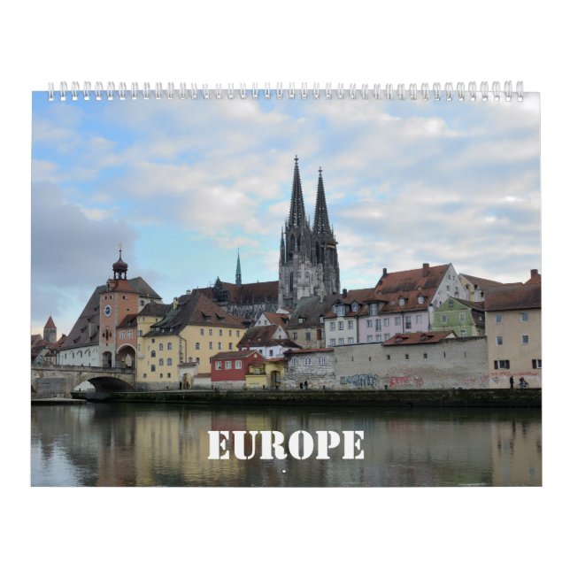 Calendario del Muro de Europa de 12 meses (Tapa)