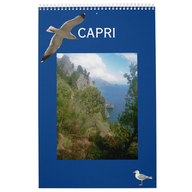 Calendario del muro de la isla de Capri (Tapa)