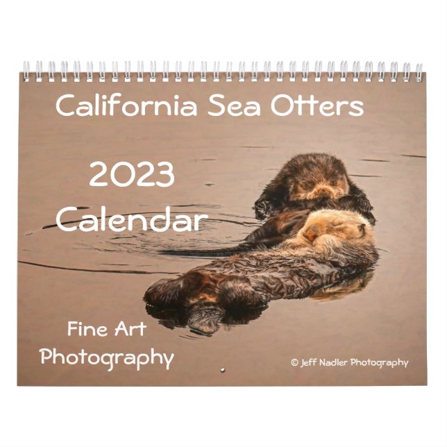 Calendario del muro de nutrias del mar de Californ (Tapa)