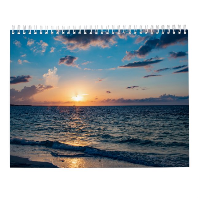 Calendario del Muro de Sol de Florida Beach (Reverso)