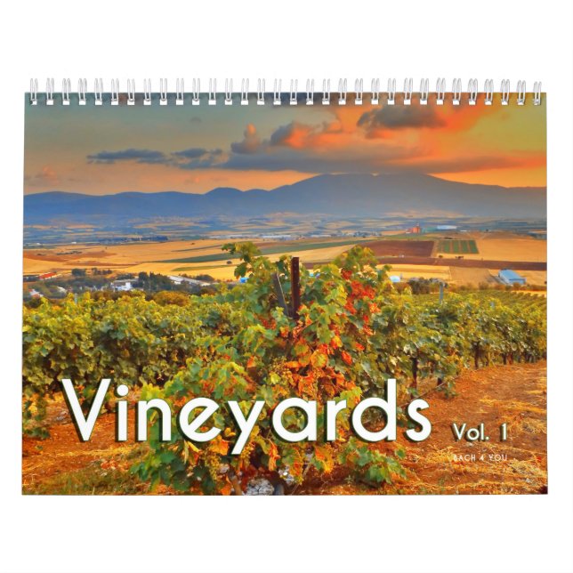 Calendario del muro del vino - Vinyards, Vol.1 (Tapa)