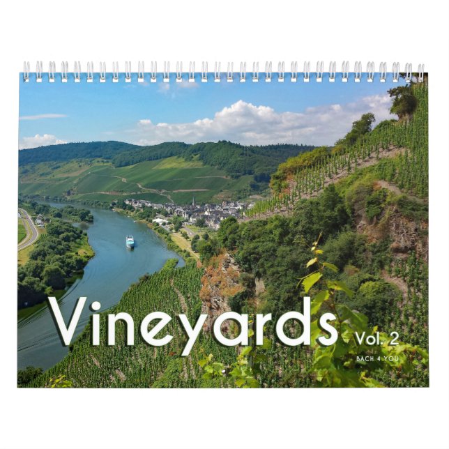 Calendario del muro del vino - Vinyards, vol. 2 (Tapa)